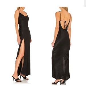Resa Elegant Black Evening Dress